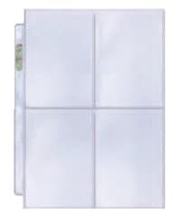 Ultra Pro Platinum Hologram 4-Pocket Pages - 3-Holes, 3.5" x 5" (100-Pack) - Ultra Pro Protective Pages - Protective Pages card