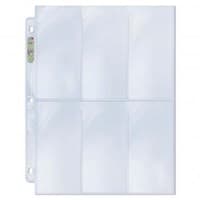 Ultra Pro Platinum Hologram 6-Pocket Pages - 3-Holes, 2.5" x 5-1/4" (100-Pack) - Ultra Pro Protective Pages - Protective Pages card
