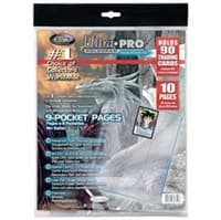 Ultra Pro Platinum Hologram 9-Pocket Pages Refill - 11-Holes (10-Pack) - Ultra Pro Protective Pages - Protective Pages card
