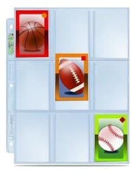 Ultra Pro Platinum Hologram Mini 9-Pocket Pages - 3-Holes (100-Pack) - Ultra Pro Protective Pages - Protective Pages card