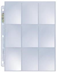 Ultra Pro Platinum Hologram Standard 9-Pocket Pages, 3-Holes (100-Pack) - Ultra Pro Protective Pages - Protective Pages card