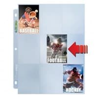 Ultra Pro Premium Hologram Side-Loading Standard 9-Pocket Pages - 3-Holes (100-Pack) - Ultra Pro Protective Pages - Protective Pages card
