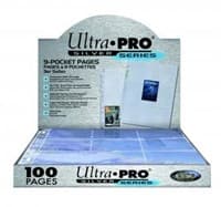 Ultra Pro Silver Series Standard 9-Pocket Pages - 3-Holes (100-Pack) - Ultra Pro Protective Pages - Protective Pages card