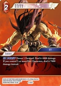 Ifrit EX - Opus IV - Final Fantasy TCG card