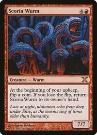 Scoria Wurm - 10th Edition - Magic: The Gathering card