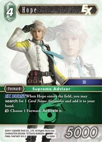 Hope EX - Opus IV - Final Fantasy TCG card