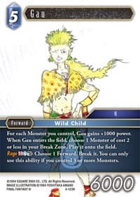 Gau - Opus IV - Final Fantasy TCG card