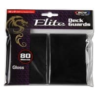Elite Deck Guards - Glossy Standard - Black (80-Pack) - BCW Card Sleeves - Card Sleeves card