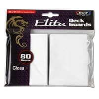 Elite Deck Guards - Glossy Standard - White (80-Pack) - BCW Card Sleeves - Card Sleeves card