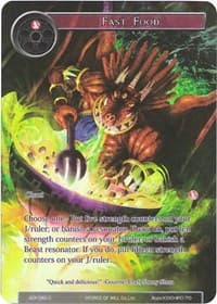 Fast Food (Full Art) - Advent of the Demon King - Force of Will card