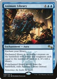 Animate Library - Unstable - Magic: The Gathering card