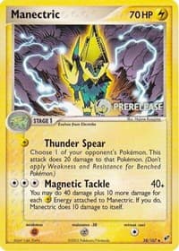 Manectric - 38/107 (Prerelease) - Nintendo Promos - Pokemon card
