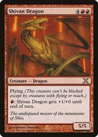Shivan Dragon - 10th Edition - Magic: The Gathering card