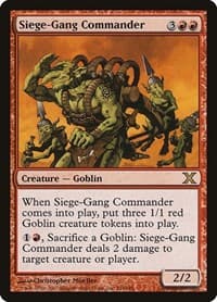 Siege-Gang Commander - 10th Edition - Magic: The Gathering card