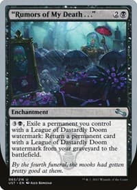 "Rumors of My Death . . ." - Unstable - Magic: The Gathering card