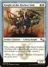 Knight of the Kitchen Sink (A) - Unstable - Magic: The Gathering card