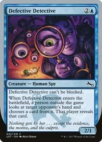 Defective Detective - Unstable - Magic: The Gathering card