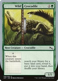 Wild Crocodile - Unstable - Magic: The Gathering card