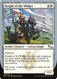 Knight of the Widget - Unstable - Magic: The Gathering card
