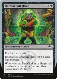 Hazmat Suit (Used) - Unstable - Magic: The Gathering card