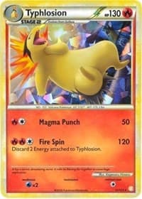 Typhlosion - 32/123 (Cracked Ice Holo) - Deck Exclusives - Pokemon card