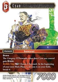 Cyan - Opus IV - Final Fantasy TCG card