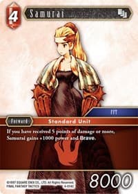 Samurai - Opus IV - Final Fantasy TCG card