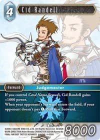 Cid Randell - Opus IV - Final Fantasy TCG card