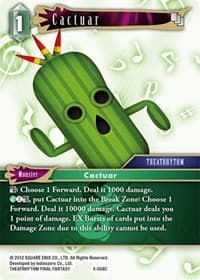 Cactuar - Opus IV - Final Fantasy TCG card