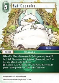 Fat Chocobo - Opus IV - Final Fantasy TCG card