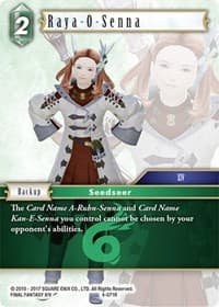 Raya-O-Senna - Opus IV - Final Fantasy TCG card