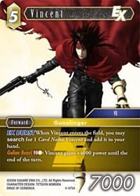 Vincent EX - Opus IV - Final Fantasy TCG card
