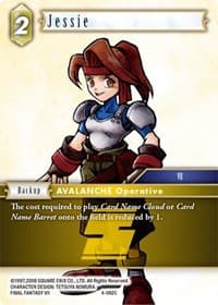 Jessie - Opus IV - Final Fantasy TCG card