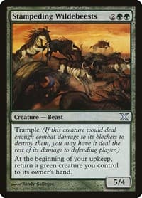 Stampeding Wildebeests - 10th Edition - Magic: The Gathering card