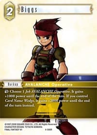 Biggs - Opus IV - Final Fantasy TCG card
