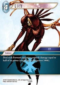 Lich - Opus IV - Final Fantasy TCG card