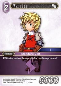 Warrior (4-103C) - Opus IV - Final Fantasy TCG card