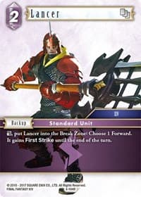 Lancer - Opus IV - Final Fantasy TCG card