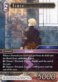 Ramza - Opus IV - Final Fantasy TCG card