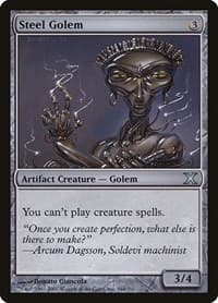 Steel Golem - 10th Edition - Magic: The Gathering card