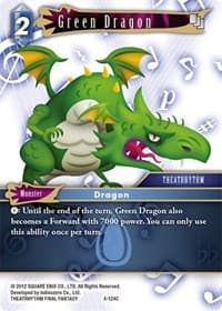 Green Dragon - Opus IV - Final Fantasy TCG card