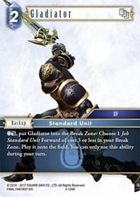 Gladiator - Opus IV - Final Fantasy TCG card