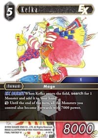 Kefka EX - Opus IV - Final Fantasy TCG card