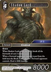 Shadow Lord - Opus IV - Final Fantasy TCG card