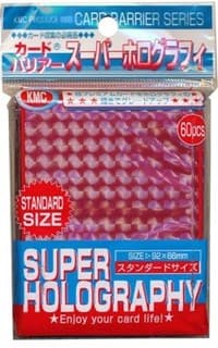 KMC Card Barrier - Super Holography - Red (60-Pack) - KMC Card Sleeves - Card Sleeves card