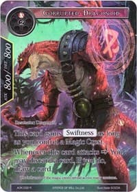 Corrupted Dragonoid (Full Art) - Advent of the Demon King - Force of Will card