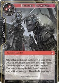 Devoted Squadron - Advent of the Demon King - Force of Will card