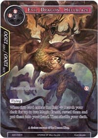 Evil Dragon, Hellblaze (Full Art) - Advent of the Demon King - Force of Will card
