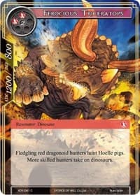 Ferocious Triceratops - Advent of the Demon King - Force of Will card