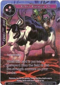 Giant Enraged Ox (Full Art) - Advent of the Demon King - Force of Will card